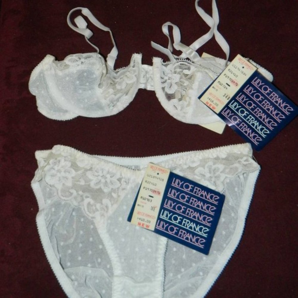 LOT OF 7 Bras/Panties Lilly of France 34B NWT